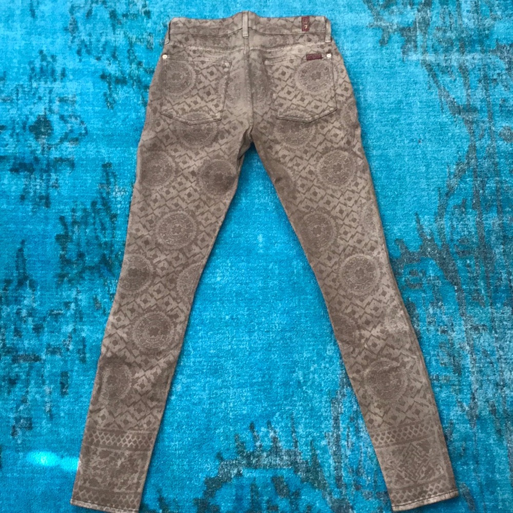 7 for all mankind printed jeans